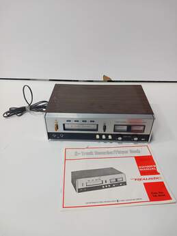 Realistic 8 Track Recorder and Player with Manual