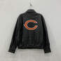 Mens Black Chicago Bears Long Sleeve Pockets Full-Zip Jacket Size Large image number 2