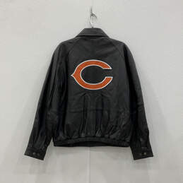 Mens Black Chicago Bears Long Sleeve Pockets Full-Zip Jacket Size Large alternative image