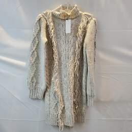 Line and Dot Mockneck Long Sleeve Sweater Dress NWT Size S