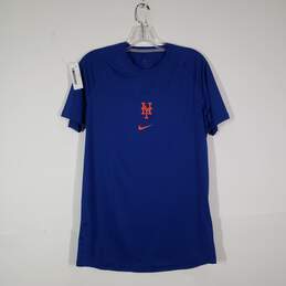 Mens New York Mets Authentic MLB Short Sleeve Pullover T-Shirt Size Medium