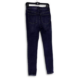 Womens Blue Denim Medium Wash Stretch Pockets Skinny Leg Jeans Size 28 alternative image