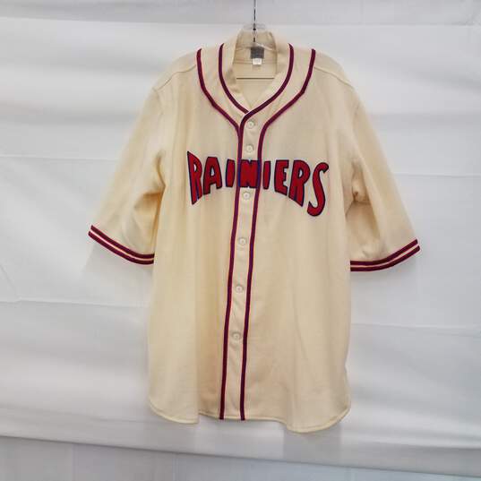 Ebbets Field Vintage Authentic Flannels Wool Rainiers Jersey image number 1