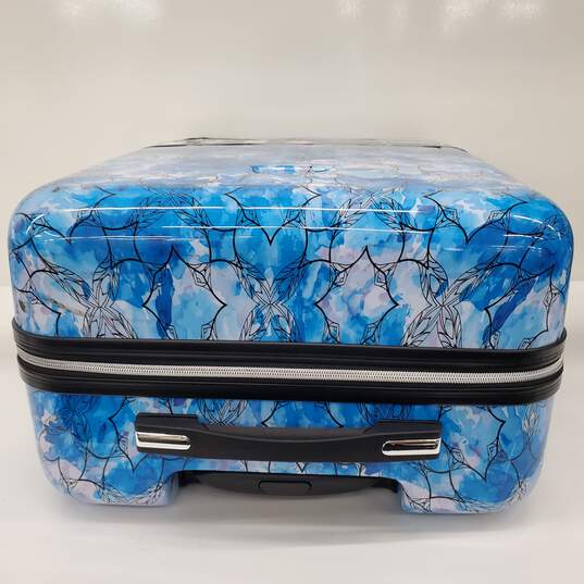 Bebe Blue & Pink Wheeled Luggage Suitcase image number 7