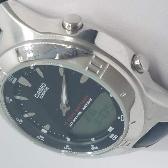 Casio Edifice EFA110 Black & Silver Tone Watch image number 3