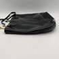 Michael Kors Womens Black Gold Leather Snake Skin Bag Charm Tote Handbag image number 3