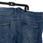 NWT Womens Blue Medium Wash Denim Straight Leg Jeans Size 46 X 30 image number 4