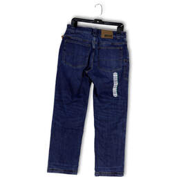 NWT Mens Blue Denim Medium Wash Stretch Pockets Straight Jeans Size 32x30 alternative image