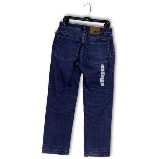 NWT Mens Blue Denim Medium Wash Stretch Pockets Straight Jeans Size 32x30 image number 2