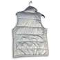 NWT Old Navy Womens Silver Mock Neck Sleeveless Full-Zip Puffer Vest Size Medium image number 2
