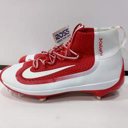 Nike Air Huarache 2K Filth Elite Mid Men's Red and White Cleats Size 13 W/Tags alternative image