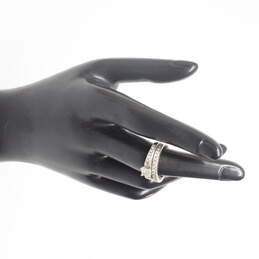 14K White Gold Diamond Engagement & Wedding Ring Set - 6.8g alternative image