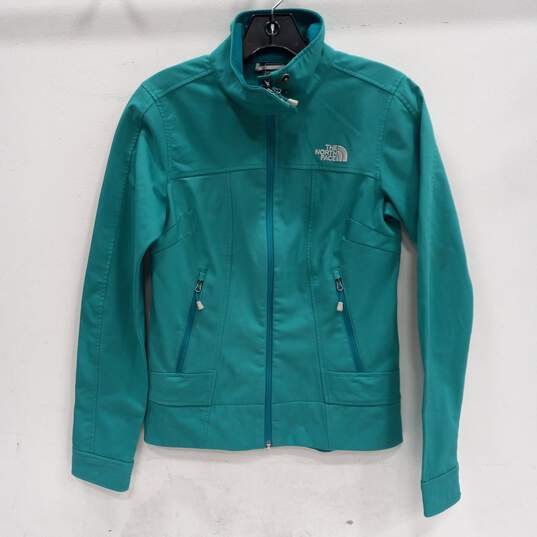The North Face Green Full Zip Windbreaker Jacket Women's Size XS image number 1