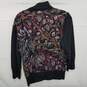 St. Johns Knits Women's Abstract Design Button-up Sweater Sz-M image number 2