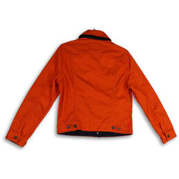 NWT Womens Orange Chicago Bears Long Sleeve Button Front Jacket Size M alternative image