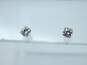 10K Yellow Gold CZ Stud Earrings 0.7g image number 1