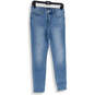 Womens Blue Denim Medium Wash 5-Pocket Design Skinny Leg Jeans Size 28 image number 1