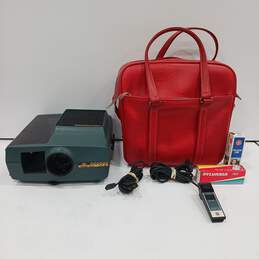 Vintage Sawyers Grand Prix 570 AF Projector In Red Leather Bag