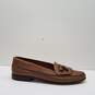 Steeple Gate Brown Leather Kilt Tassel Loafers Shoes Men's Size 9.5 M image number 1