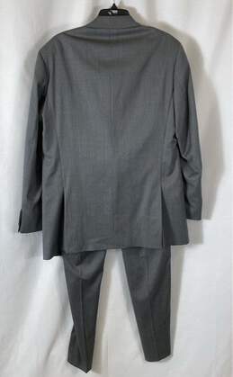 Montefino Uomo Mens Gray Single Breasted Flat Front Two-Piece Suit Size 40L-34W alternative image