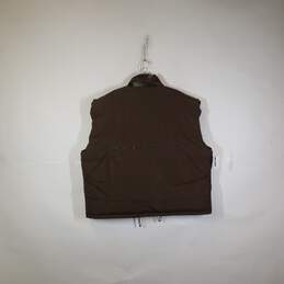 Mens Mock Neck Sleeveless Pockets Full-Zip Hunting Vest Size XL alternative image