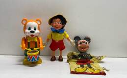 3 Vintage Disney Hand Puppet/ Wind Up / Collectables Toys