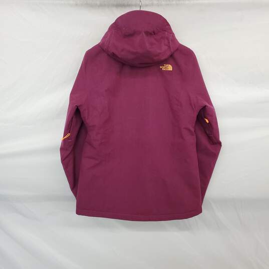 The North Face Magenta Lined Hooded Full Zip Jacket WM Size M image number 2