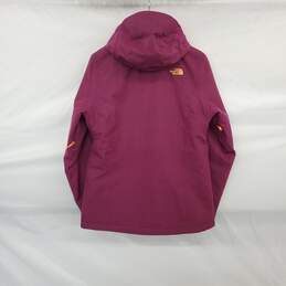 The North Face Magenta Lined Hooded Full Zip Jacket WM Size M alternative image