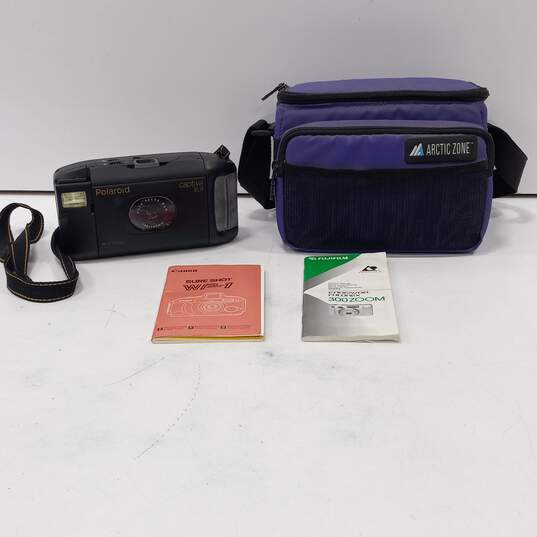 Polaroid Auto focus Captiva SLR Film Camera & Travel Case image number 1