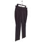 Womens Dark Gray Heather Flat Front High Rise Activewear Pants Size 14 image number 2
