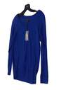 NWT Womens Blue Long Sleeve V Neck Casual Pullover Sweater Size Medium image number 2