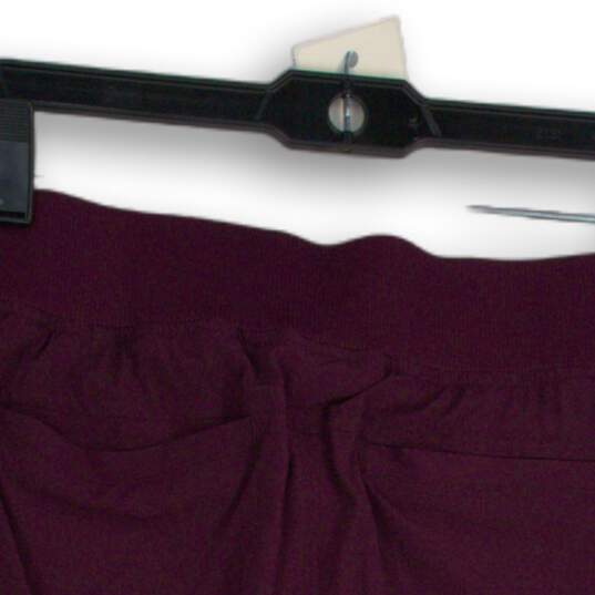 NWT Athleta Womens Purple Elastic Drawstring Waist Slash Pocket Mini Skort Sz 8 image number 4