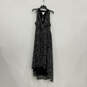 NWT Womens Black White Sleeveless V-Neck High-Low Hem Maxi Dress Size 14W image number 1