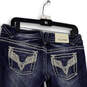Womens Blue Denim Medium Wash Distressed Pockets Capri Jeans Size 5/6 image number 4