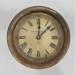 Timeworks Panama Pacific Steamship Co. 8 Day Brass Nautical Maritime Wall Clock