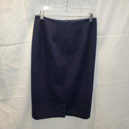 Halogen x Atlantic-Pacific Navy Skirt Women's Size 2 alternative image