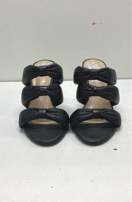 Vince Camuto Thendie Black Leather Heeled Slide Sandals Women's Size 6 alternative image