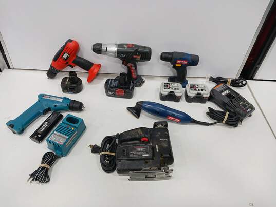 Bundle of Six Assorted Power Tools image number 1