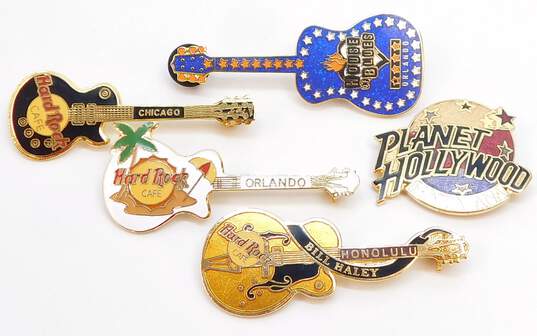 Hard Rock Cafe Planet Hollywood & House Of Blues Enamel Pins 55.8g image number 1