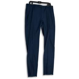 NWT Jos. A. Bank Mens Blue Flat Front Slash Pocket Dress Pants Size 38R