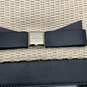 Womens Black Beige Tweed Zipper Adjustable Strap Small Crossbody Bag image number 3