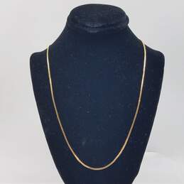 10k Gold 1mm Box Chain Necklace 4.0g