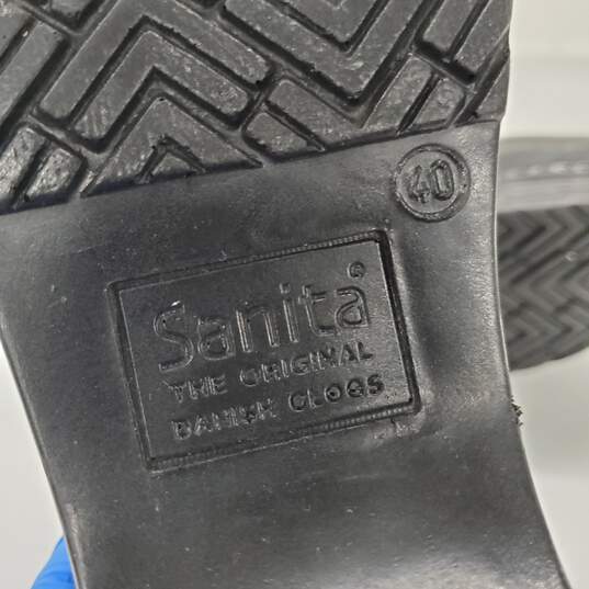 Sanita Sabel Women's Patent Leather Work Clog Shoes Size 40-Black image number 7