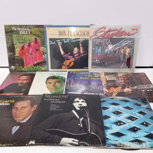 Vintage Collection of Ten Assorted Vinyl Records image number 1