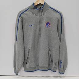 Men's Nike Boise State Grey Zip Up Jacket Size S