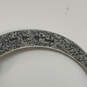 Designer Silpada 925 Sterling Silver Black Onyx Comet Tail Hoop Earrings image number 4