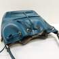 Michael Kors Leather Greenwich Bucket Bag Deep Teal image number 5