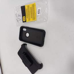 iPhone Black Matte Case and Belt Clip Holster