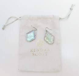 Kendra Scott  Dax Amethyst Dichroic Glass Drop Earrings w/ Dust Bag