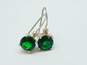 Contemporary 925 Blue & Green CZ Earrings 20.3g image number 4